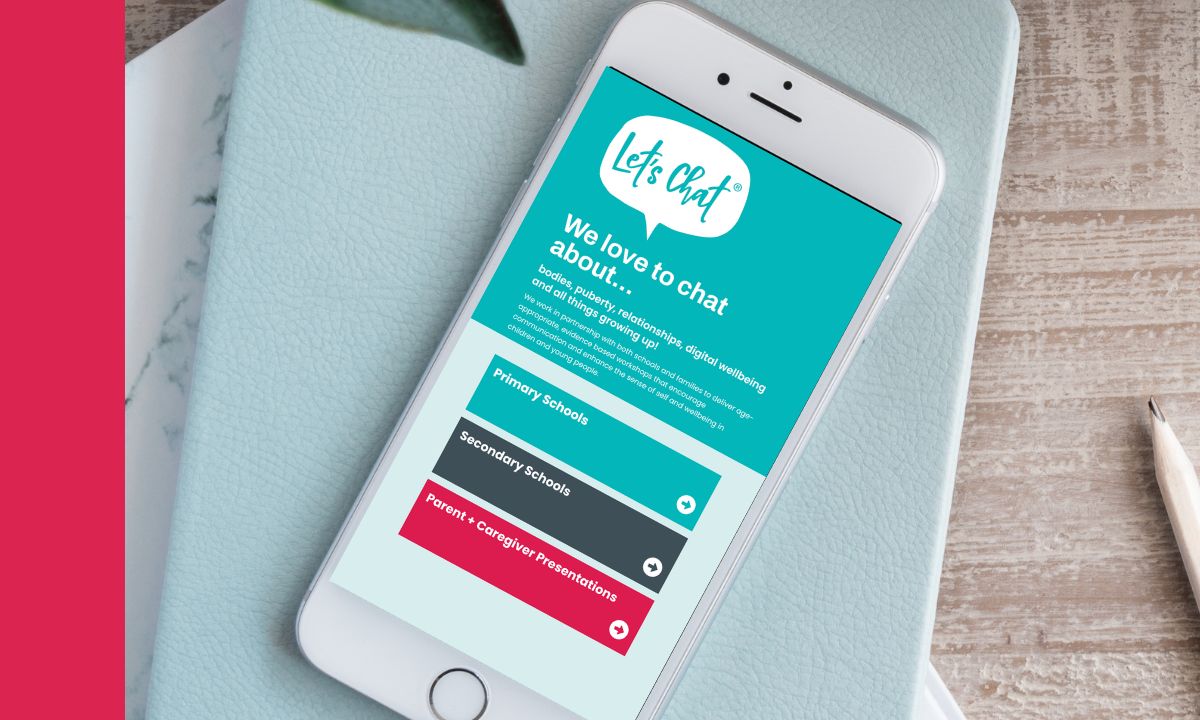 Let's Chat website design, Portfolio