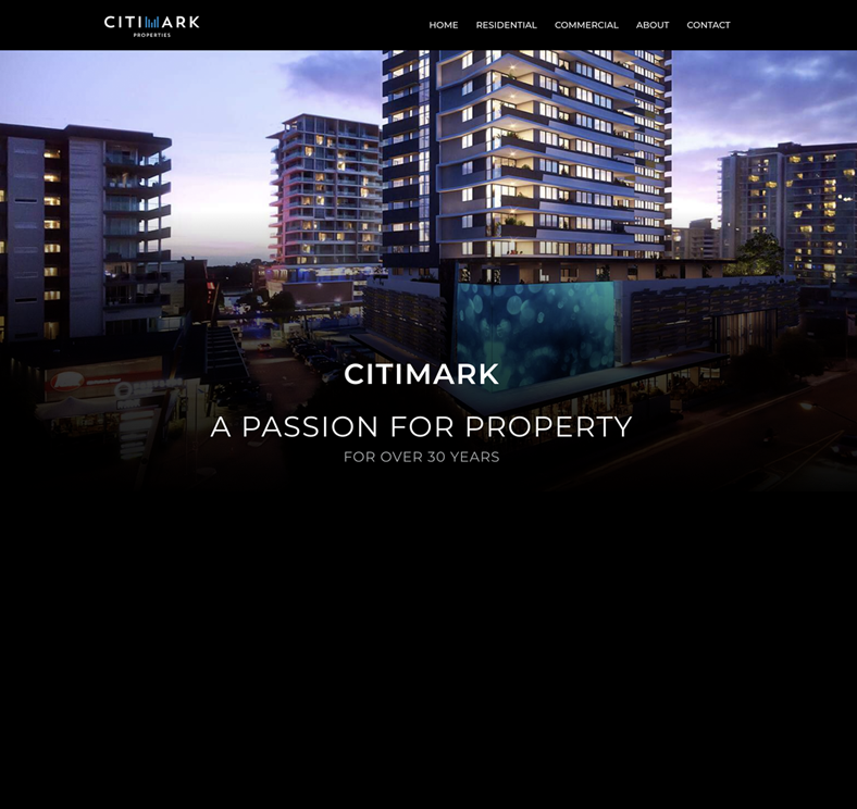 Property developer website design Brisbane — Citimark by Mino Design and Digital