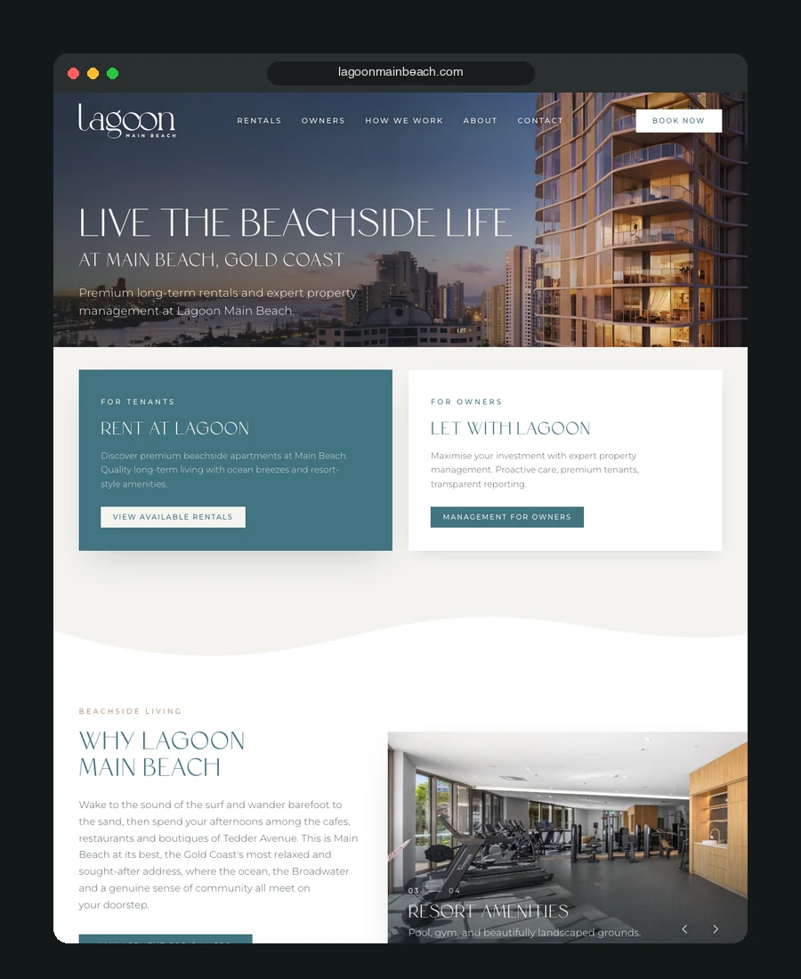 Lagoon Main Beach, Portfolio